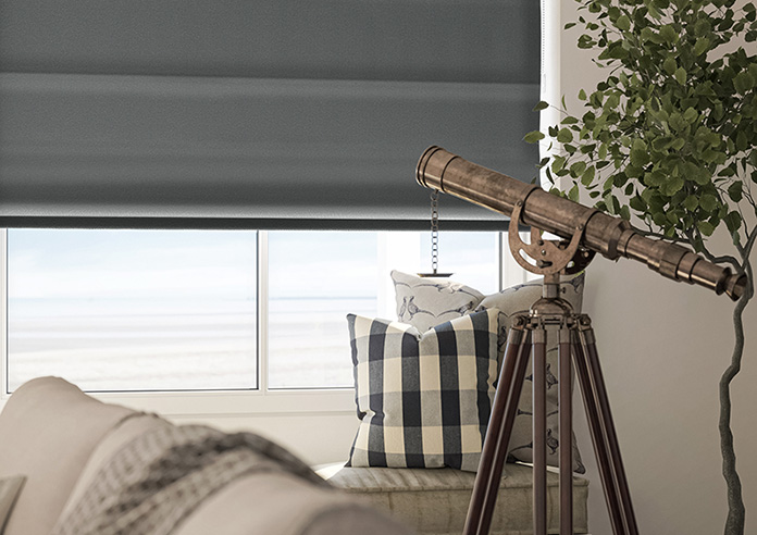 Sydney, Charcoal - Twist&Fit Roman Blind - Image 5